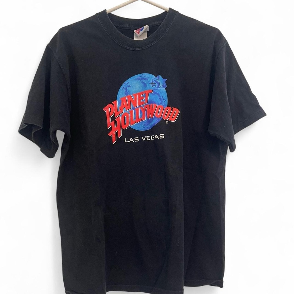 Planet Hollywood Las Vegas Mens Black Graphic Tee Size L